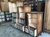 Armadio di stoccaggio di grande capacità dipinto europeo Non è necessario installare il comodino in legno massiccio semplice cassetto per la camera da letto