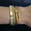 Bangle topkwaliteit luxe koninklijke kroonarmbanden armbanden mode roestvrij staal mannen sieraden niet vervagen sieraden sets beste cadeau 24411