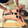 Kit de massage de pierres chaudes 18pcs pierres chaudes avec kit de chauffage pour spa professionnel ou à domicile / relaxation / thérapie / soulagement de la douleur
