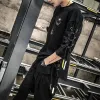 Tee-shirts masculins élégants Techwear Y2K Hip Hop Streetwear Gothic japonais Ribbons Harajuku Graffiti Men Anime Tshirts