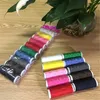 10pcs/set colorati thread da cucitura in poliestere thread spool rifornimenti per la casa