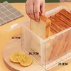 Storage Bottles Bread Box Plastic Reusable Loaf Cake Clear Dispenser Freshest Bin