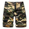 Shorts masculinos de camuflagem ao ar livre calças de ferramentas masculinas Modelo Moda Moda Casual Buckle Buckle Summer Zipper