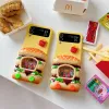 Caixa de telefone 3D de jogo engraçado para Samsung Galaxy Z Flip 5 4 3 Flip3 Flip4 5g Coreano Cute