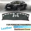 PU skóra dla Porsche Panamera 2010 - 2016 Turbo GTS S Anti -Slip Mat Dashboard Cover Cade Dashmat Protect Dibet 2015 2014