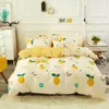 Bedding Sets Solid Color Fruit Strawberry Printed Bed Cover Set Duvet Adult Child Sheet Pillowcase Comforter