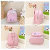 Mochilas Nome personalizado Backpack Kids Kindergarten Backpack com Mermaid Lanch Box School Books para o ensino fundamental do ensino fundamental Y240411