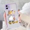 Sarah Kay Art Girl Cute Phone Case Matte transparant voor iPhone 14 11 12 13 Plus Mini X XS XR Pro Max Cover