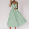 Casual Dresses Spring Summer 2024 Women's Multicolor Suspenders Sexy Big Wwing Womens Graduation Dress Cocktail For Wedding Guest