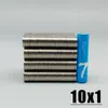 10-1000pcs 10x1 Neodymium Magnet 10mm x 1mm N35 NDFeb Round Super kraftfull stark permanent magnetiska Imanes Disc 10x1mm