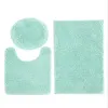Tappetini da bagno in tre pezzi bagno anti-slip copia del gabinetto del bagno assorbente a forma di U lungo a forma di U.