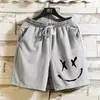 S4XL Summer 100% Cotton Mens Short Pants Drawstring Design Beach Sports Jogging Shorts Quality Outdoor Sport 240411