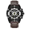 Orologi da polso Megir Luxury maschile orologio cinghia in pelle in quarzo orologi da lavoro luminoso sports man o orologio da polso clock relogios masculino