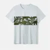 Patpat Family Matching Tenues Dinosaur Print Camouflage Camouflage Robes coulins et t-shirts à manches