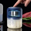 1 datorer Portable Electric Vitlökspuré USB laddningsbar matkvarn Chili Vegetabilisk kross Masher Kök Tillbehör