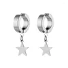 Boucles d'oreilles en peluche 1 acier unisexe en acier inoxydable punk man