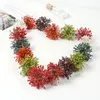 Dekorative Blumen 5pcs Mini Künstliche Pflanzen Gefälschte Seegras für Wohnkultur Hochzeitsdekoration Weihnachtsschmuck Diy Girlands Accessoires