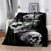 Skull Series poker poker flor cobertor colcha de roupas de cama sofá couch lear throw manta de flanela cobertor colaborado presente de halloween presentes