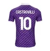 ACF Fiorentina Soccer Jerseys 2023/2024 Home and Away Jersey Gonzalez Domilson Milenkovic Beltran Arthur Kayode Player Version Men Kids Kits