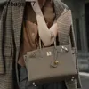 BK Women Leder Handtaschen Taschen Kou EP Palm Getreide 25 cm Hochklasse Außennaht 30 cm modische Pendler
