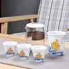 Juegos de té de té portátiles de té de kungfu 1 tetera 3 tazas de gaiwán verde y taza de taza de té teeware teware cafetera completa