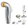 ABS Plastic Douchette WC Bidet Toilet Pulporing Gold Silver Bidet pulpleer Spray Robinet de robinet Agle Clean accessoires Q1