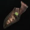 Brown Fold Knife Scabbard Narzędzie Latkarz Latka Pętla obudowa skórzana osłonka Pocket Camp Outdoor Cabrour sprzęt do przenoszenia