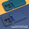 Korthållare plånbokfodral för Xiaomi Poco X6 X5 Pro X3 NFC F5 C65 Coque för MI 13T 12T 11T 11 Lite 5G Liquid Silicone Phone Cover