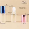 Butelki do przechowywania 5 ml pusta mini szklana rolka na butelce do olejków eterycznych napełnianych pojemników perfum