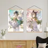 Drucke Genshin Impact hölzerner Hangdiluc Ragnvindr Canvas Hauszimmer Dekor Xiao Poster Wandkunst modular Anime Pictures