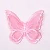 200Pcs Diy Stereo Double Layers Organza Butterfly Embroidery Lace Fabric Applique Patch Stickers Clothes Skirts Decoration