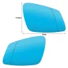 Miroir de l'aile côté latérale Stick bleu en verre sur convexe pour BMW F20 F21 F22 F87 F45 F46 F30 F31 F07 F10 F11 F06 F12 F13 F01 F02 F04