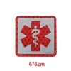 إنقاذ دولي الطوارئ الطبية الحمراء عشرة شارة إنقاذ الأفعى المطرزة PVC Arm Badge Magic Sticker Salting Patches