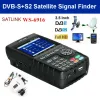 Finder Satlink WS6916 Satfinder DVB S2 DVBS2 Digital Satellite Finder Meter MPEG2/MPEG4 WS 6916 Full HD H.264 com bateria de leão