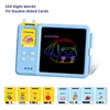 224 parole che parlano flash card LCD scrittura tablet board pad giocattolo prescolare montessori logopedia giocattoli autistici per bambini piccoli