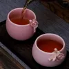 TeAware Setleri El Yahudi Çiçek Gaiwan Teapup Teapot Çin Ru Fırın Seti Kase Seramik Pot Kupası Porselen Hediyesi