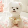 Vêtements pour chiens vêtements de fleur rose pulls en tricot chiens vêtements imprimement imprimé cardigan décontracté costume chaud