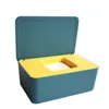 Pollution-Proof Face Mask Storage Case With Lid Anti-dust Tissue Box With Large Capacity Multifuncitonal Home Accessory