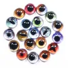 50pcs 8/10 mm en verre poupées yeux de poupée oculaires yeux dinosaures animaux chat yeux time gemm enfants toys bricolds artists accessoires