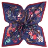 130 cm luxe merkontwerp bloemen grote vierkante sjaal sjaal twill zijden sjaal vrouwen kerchief sjaals voor dames mode sjaal echarpe 240327