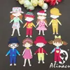 Alinacutle Metal Cuties Dies Cut Doll Chłopiec Girl Ubrania Zestaw Body Scrapbooking Paper Craft Album Karta Punch Art Nóż Art Cutter