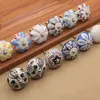 Ceramic Flower Single Hole Cabinet Knobs and Handles A Variety of Patterns Pastoral Style All Kinds of Cabinets Drawer Knobs