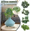 Decoratieve bloemen kunstmatige planten bladeren groen landschap feestdecoraties stengels decors tak lay -out bouquet shamrock diy e9z5