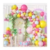 INS -Stil schöne Macaron Ballon Chain Set Hochzeitsfestival Geburtstagsfeier Dekoration Szene Layout 240328
