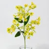 Decoratieve bloemen kunstmatige bloemtak faux met bladeren voor huis bruiloftsfeest decor 39 hoofd bloemen arrangement stengel indoor