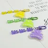 Keychains Listing Bear Keychain Girl Heart Color Acrylic Alphabet Bag Pendant Small Gift