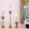 Candlers titulades en métal iMUwen Copper de luxe Copper Candlestick Fashion Pilier de la mode