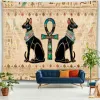 Tapestria egípcia antiga mística Símbolo de parede pendurado pano casa antiga cultura retro