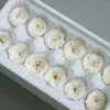 装飾的な花8-21PCS保存された本物のローズチョコレートオースティンヘッド永遠の新鮮な花屋DIY素材ホームオフィス装飾ガールフレンドギフト