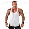 Herren-T-Shirts Herren Fitness Tanktan Top ärmellose Sweatshirt 2021 Neue Herren Baumwollkleidung Modetank-Tanktop-Unterwäsche Hombre T240411